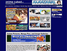 Tablet Screenshot of animecubed.com